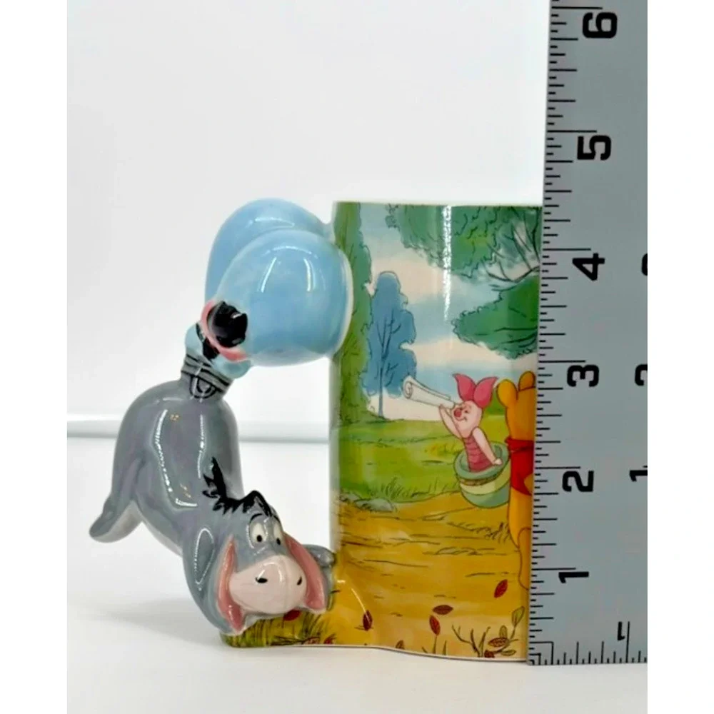 Disney Parks Winnie the Pooh Mug Cup Piglet Pooh Tigger with Eeyore Handle - Picture 8 of 9